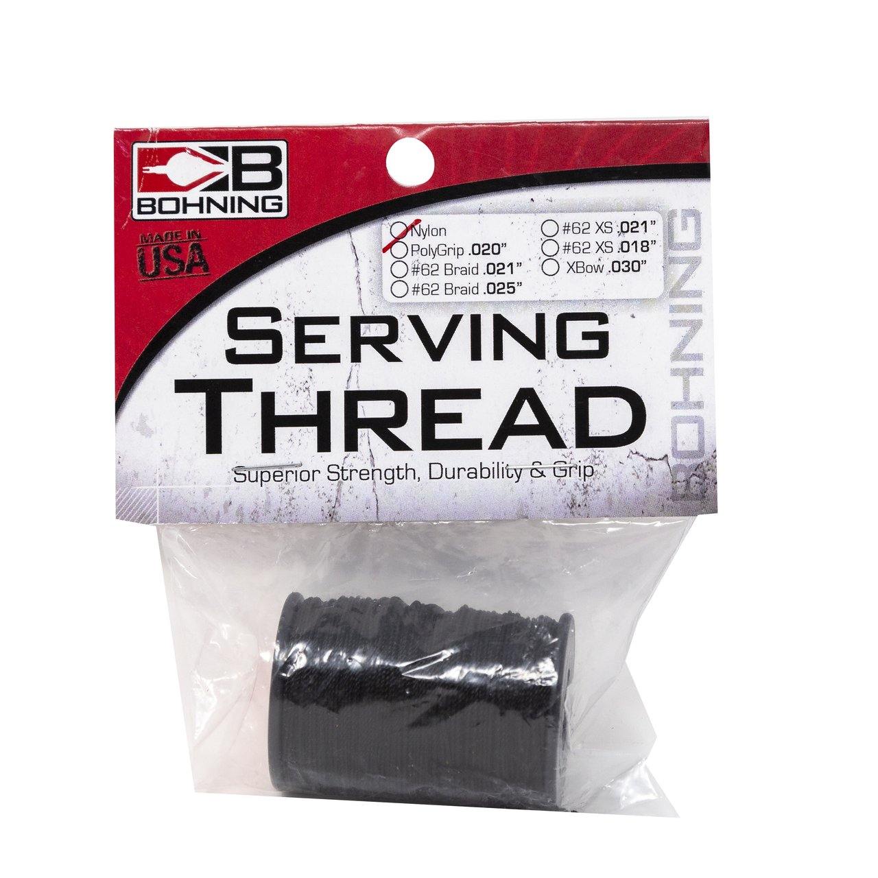 Bohning Archery Nylon Serving Thread, Black, .018