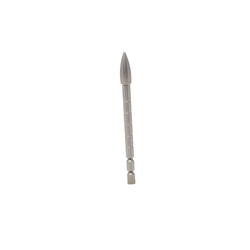 Bohning Archery Parabolic Break-Off Point arrow tip with grooves on white background