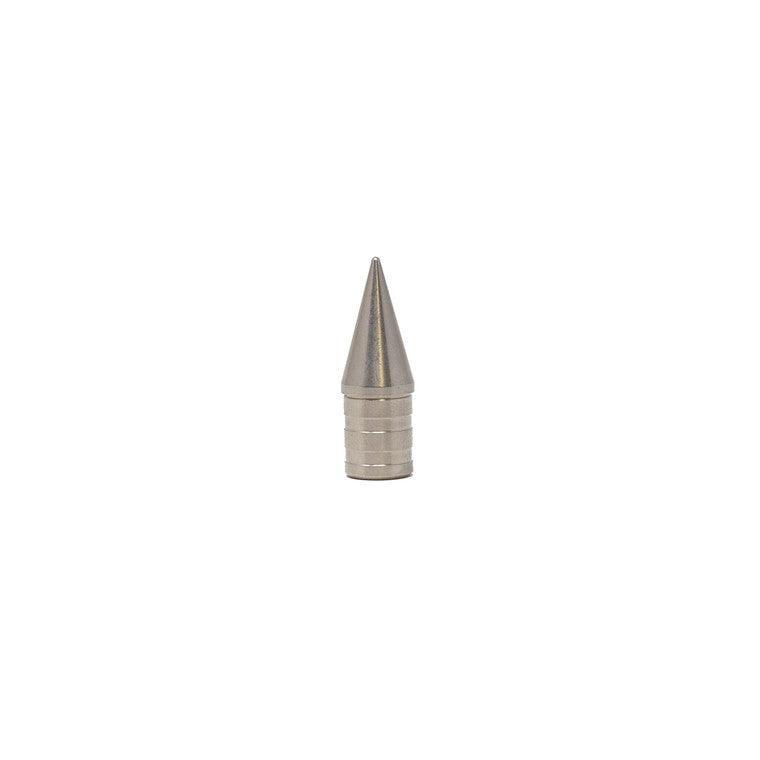 Stainless steel Bohning archery pin point on white background