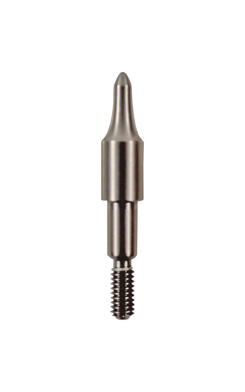 Bohning Archery concave screw-in point for arrows, metallic finish, on white background