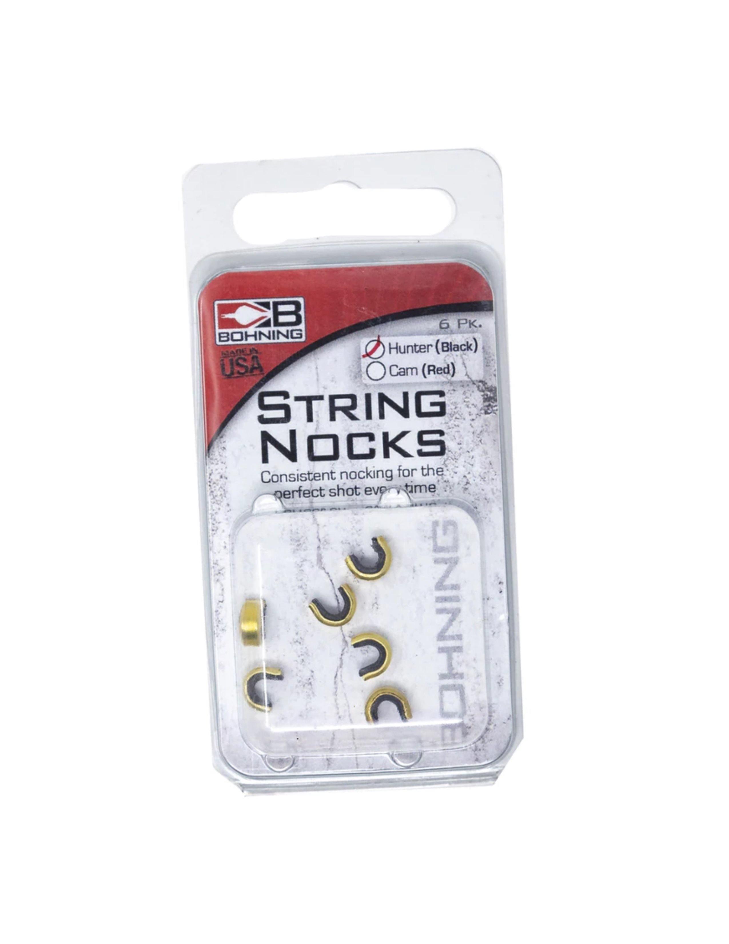 Bohning Archery String Nocks 6 pack in retail packaging on white background