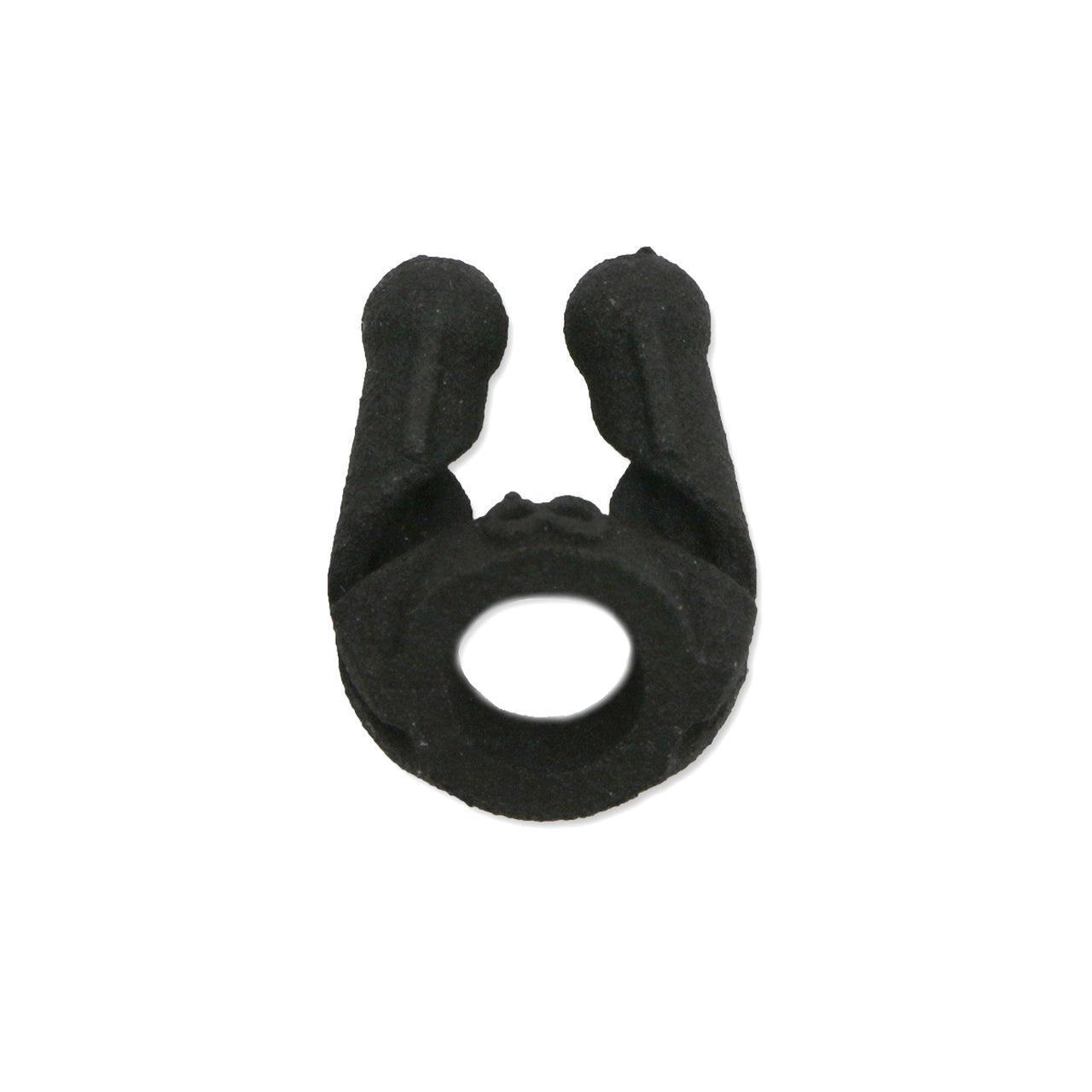 Black Bohning archery threaded serveless peep sight on white background