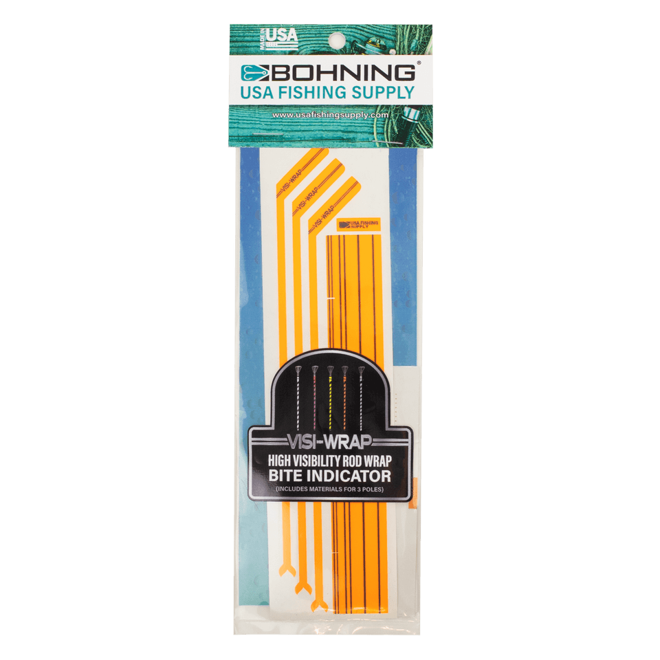 Bohning USA Fishing Supply Visi-Wrap high visibility rod wrap bite indicator in package