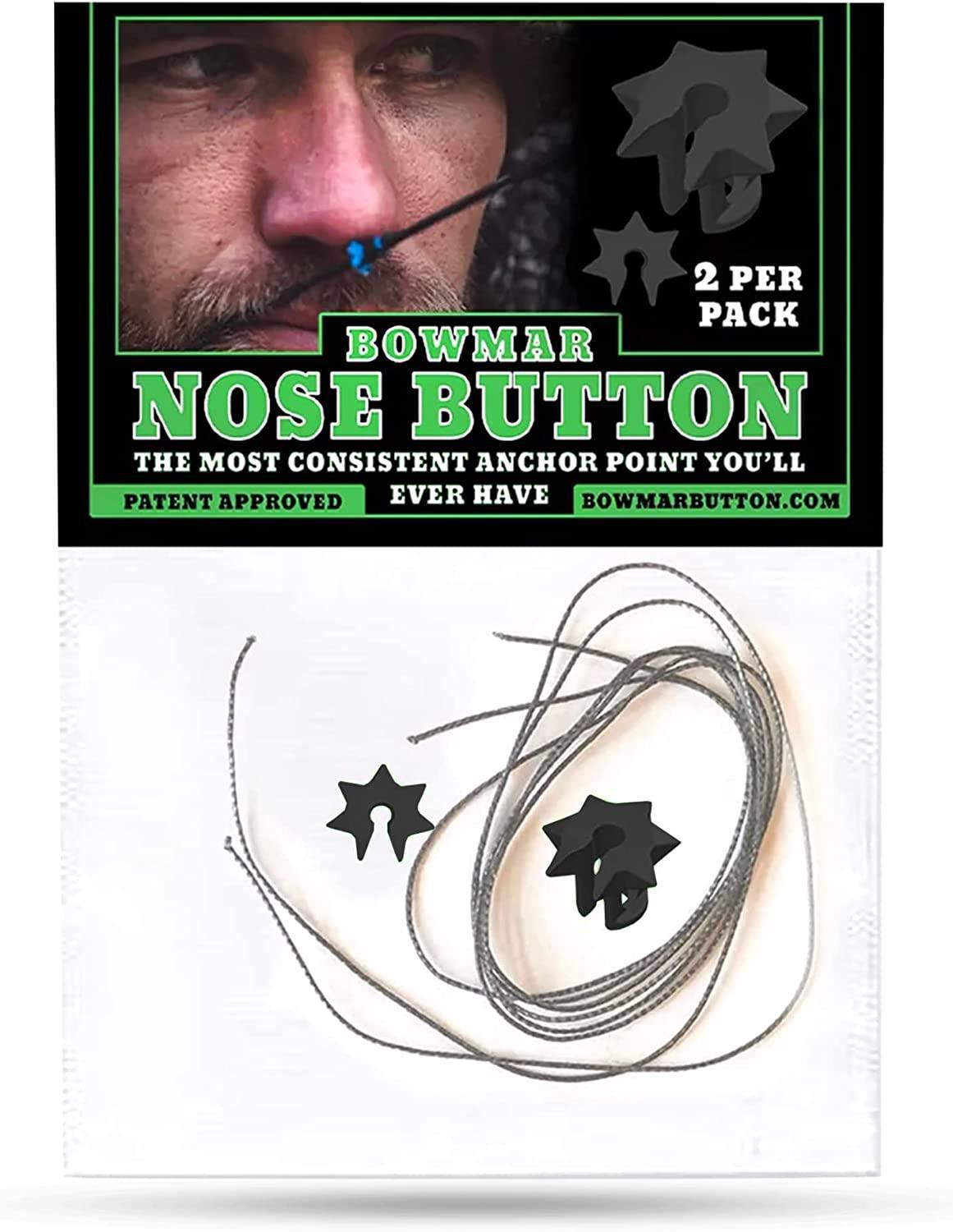 Bowmar Nose Button archery accessory pack with nose buttons and string for bow setup