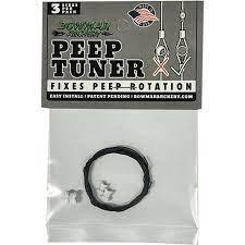 Bowmar Archery peep tuner for bows in retail packaging with black cord visible