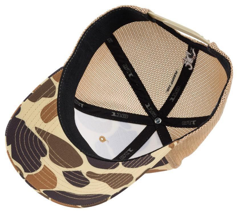 Browning Cupped Up Mesh Cap – Vintage Tan Flexfit 110 Snapback - Image 3