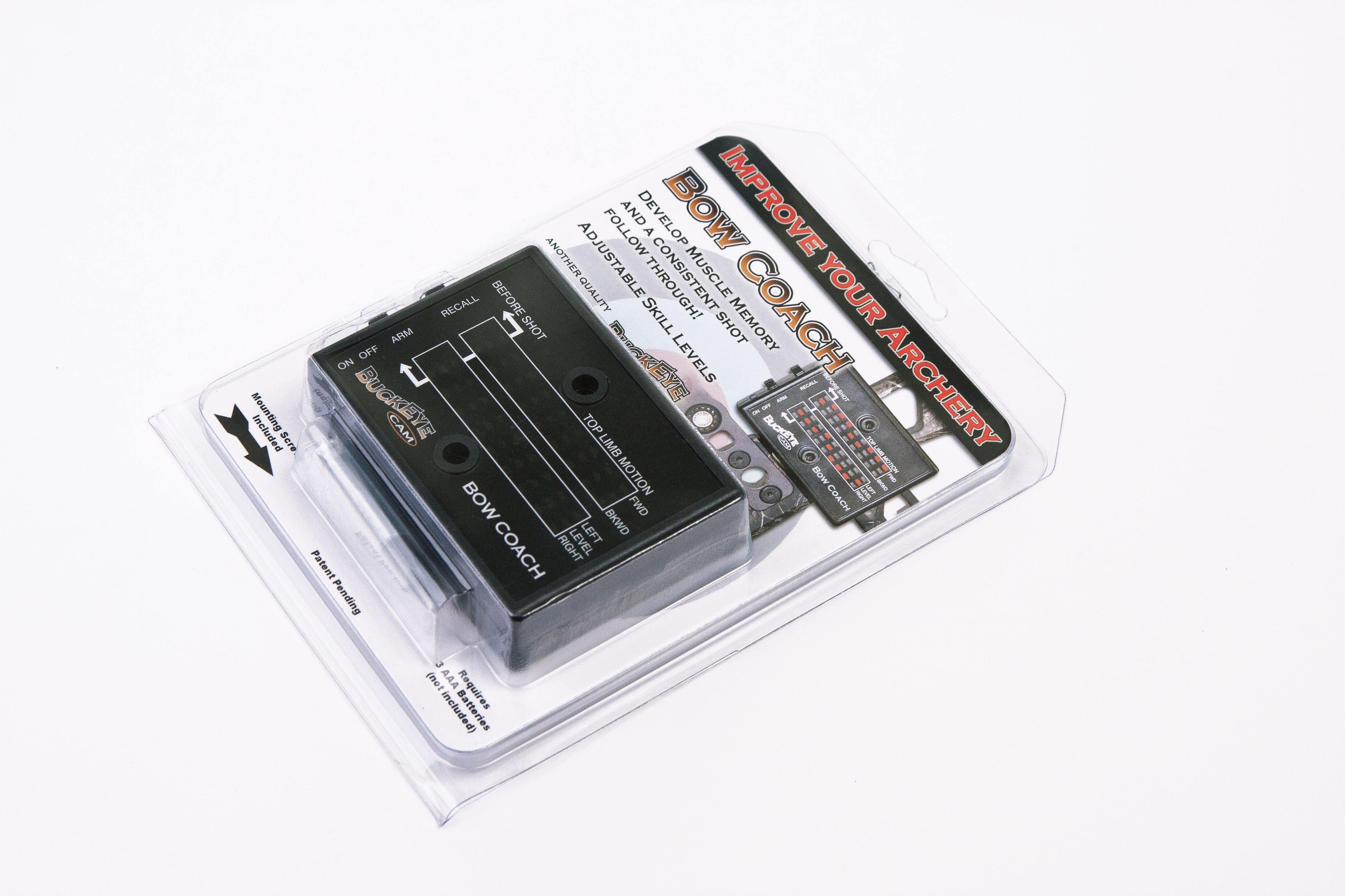 Buckeye Cam Archery Bow Coach Kit in retail packaging on a white background