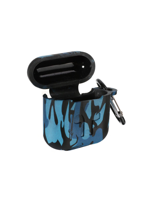 Camouflage Airpods Silicone Case Blue - Leapfrog Outdoor Sports and Apparel