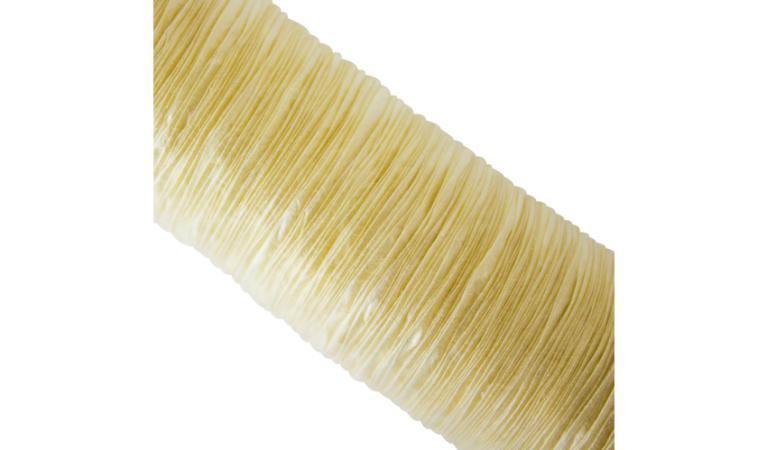 Chard 32mm collagen casings bundle for sausage making on white background