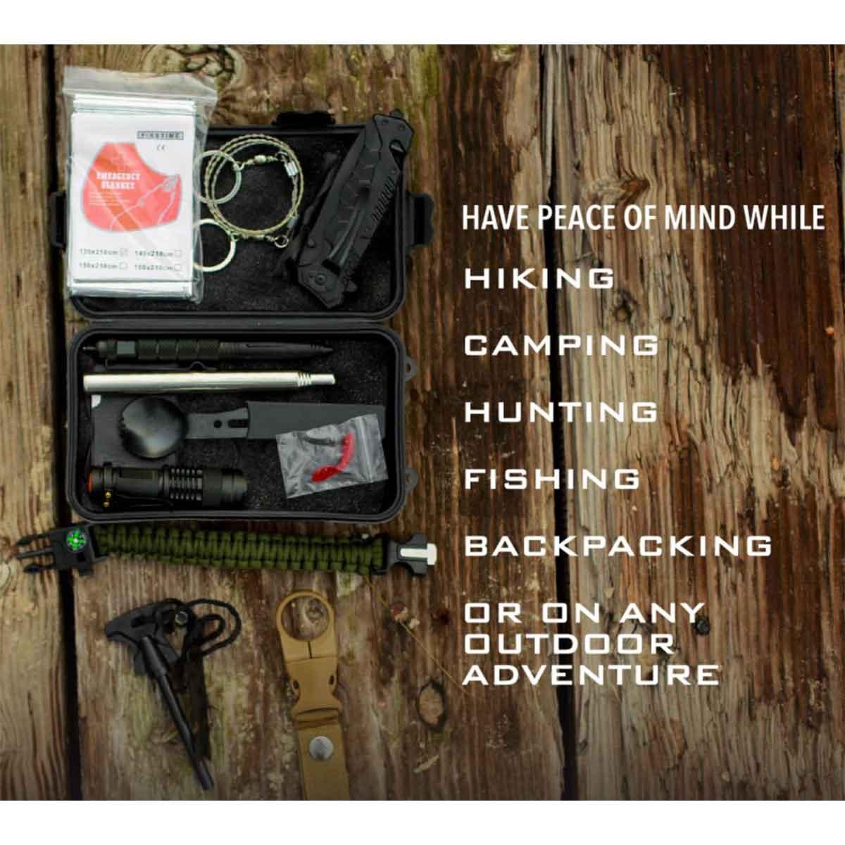 Clutch Outdoors 14-In-1 Emergency Survival Kit