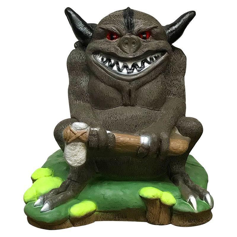 Delta McKenzie IMP 3D archery target featuring a grinning monster figure on a green base