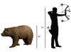 Delta McKenzie Archery Walking Brown Bear 3D Target - Leapfrog Outdoor Sports and Apparel