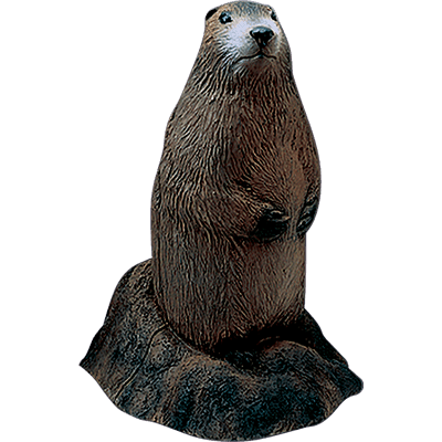 Delta McKenzie Woodchuck 3D archery target on simulated ground base