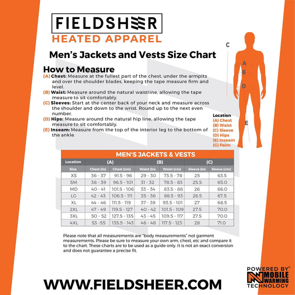 Fieldsheer Adventure Heated Jacket Men’s - Leapfrog Outdoor Sports and Apparel