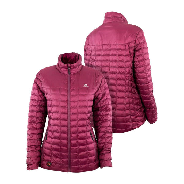 Fieldsheer Backcountry Heated Jacket Women's - Burgundy - Leapfrog Outdoor Sports and Apparel