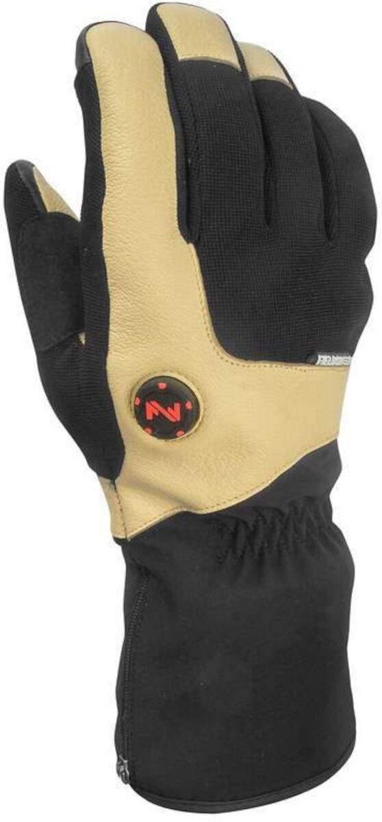 Fieldsheer Blacksmith heated glove with black and tan design and control button