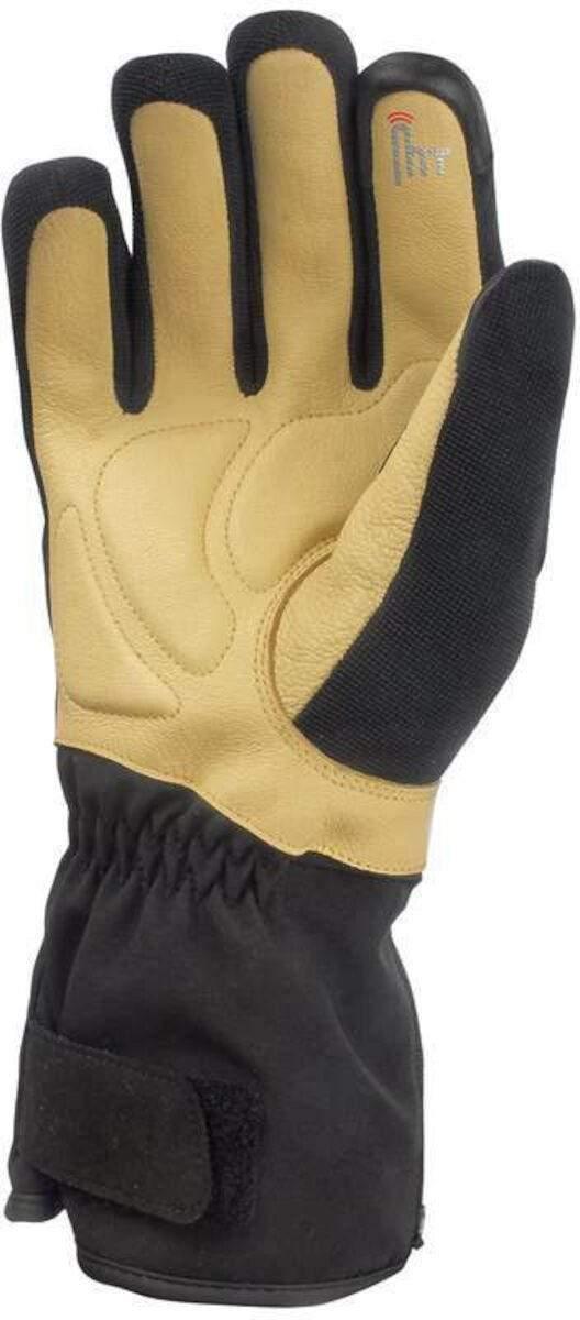 Fieldsheer Blacksmith heated glove with tan leather palm and black fabric back