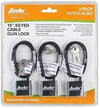 FSDC Keyed-Alike 15" Keyed Cable Gun Lock - 3 Pack - Leapfrog Outdoor Sports and Apparel