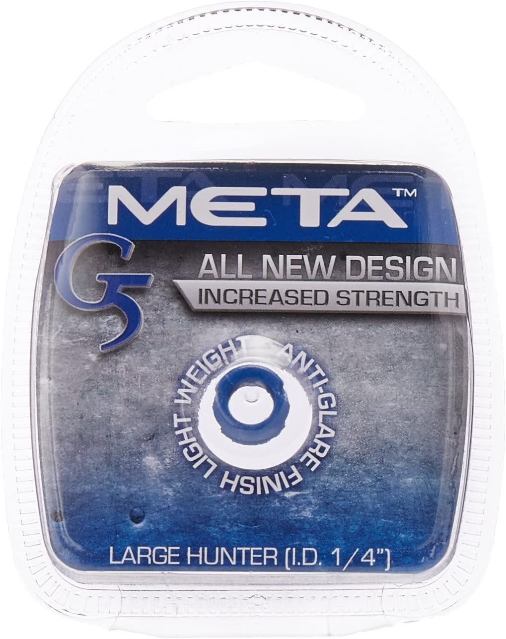 G5 Outdoors Meta large hunter 1/4 inch blue archery peep sight in retail packaging