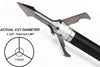 Grim Reaper Archery Fatal Steel Broadheads - 3 Pack - Leapfrog Outdoor Sports and Apparel
