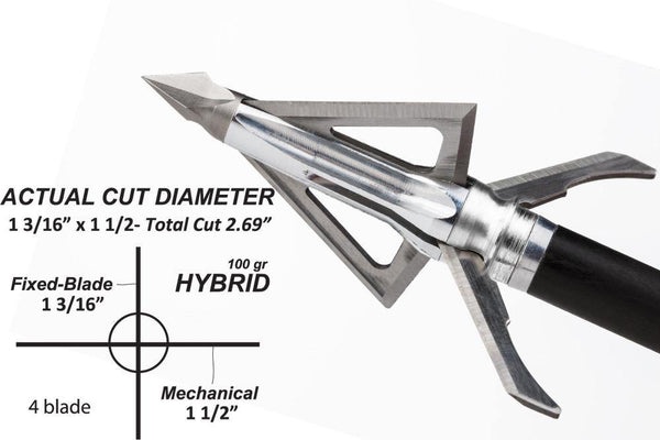Grim Reaper Archery Hybrid Broadheads - 3 Pack - Leapfrog Outdoor Sports and Apparel