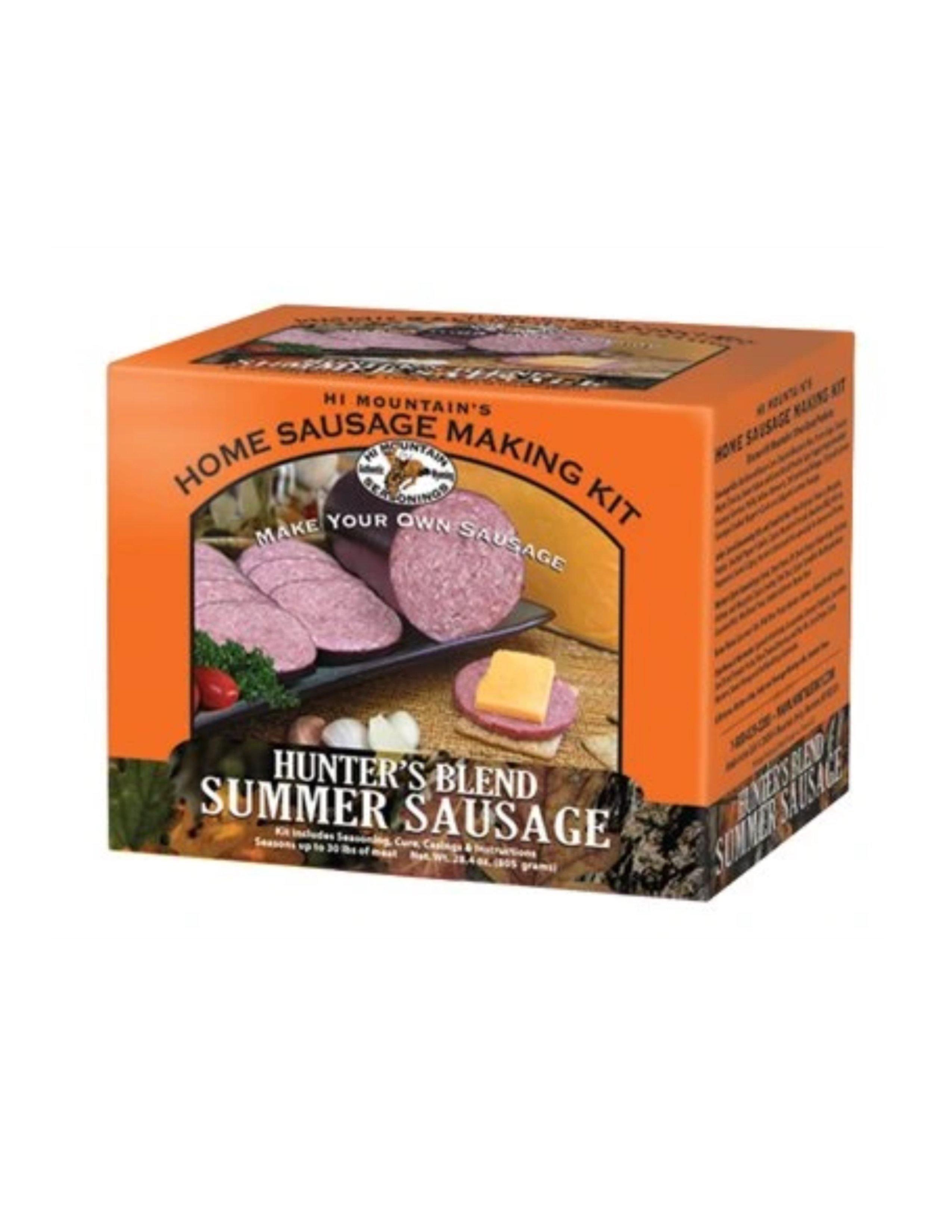 Hi Mountain Home Sausage Making Kit Hunter's Blend Summer Sausage orange box