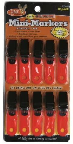 HME highly reflective mini markers 10-pack in retail packaging for outdoor sports.