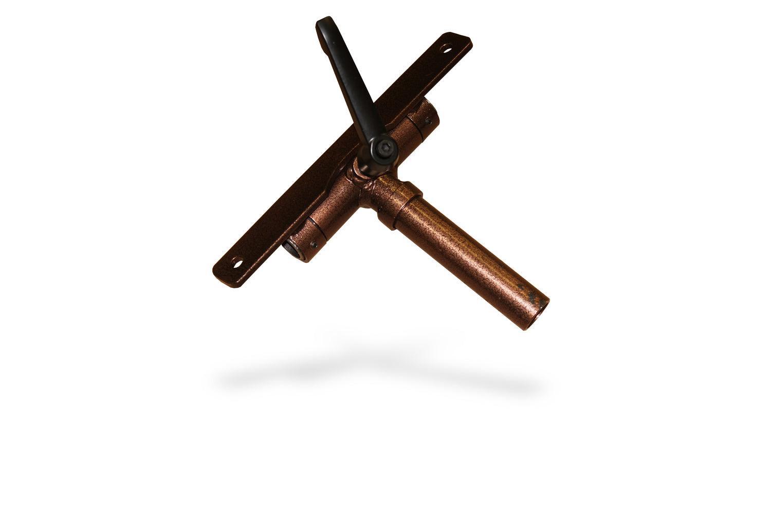 Last Chance Archery Deluxe 2nd Axis bow tool with brown metal finish on white background