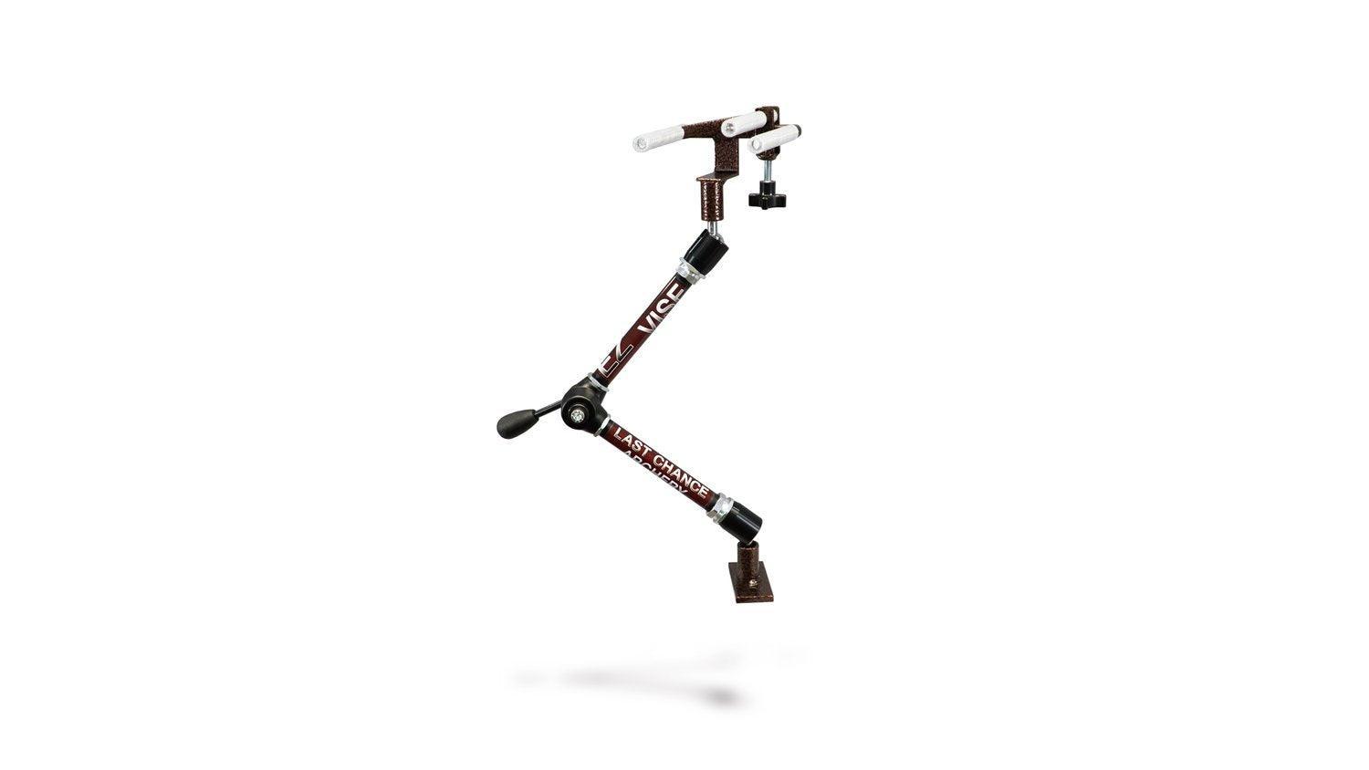 Last Chance Archery EZ Vise bow vise tool on white background, outdoor sports gear