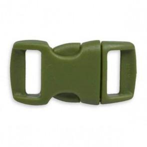 Olive green paracord side release buckle for outdoor gear and sports accessories