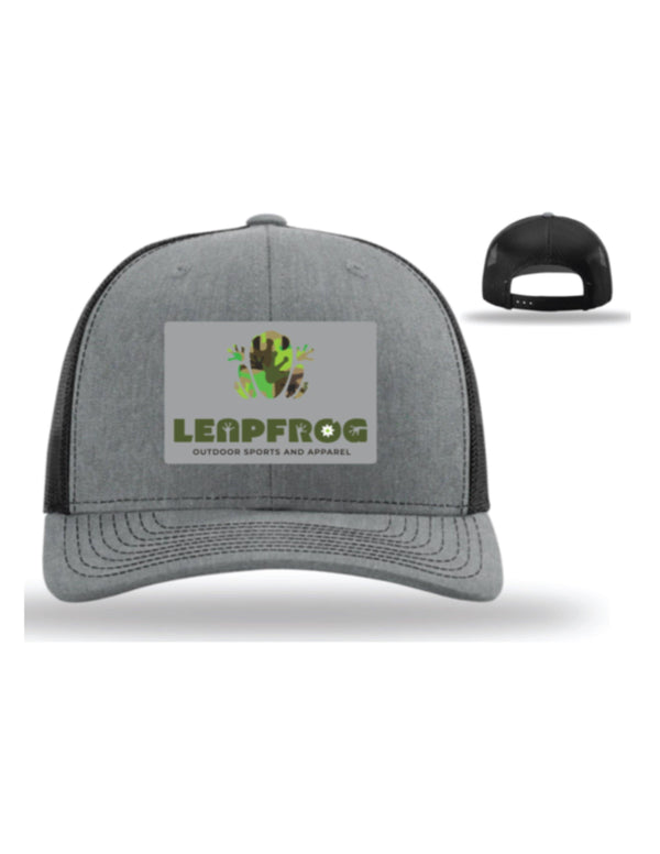 Leapfrog Trucker Cap - Heather Grey/Black - Leapfrog Outdoor Sports and Apparel