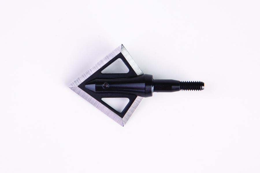 Magnus Black Hornet 2-blade broadhead for archery, black and silver, on white background