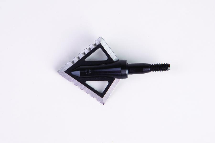Magnus Archery Black Hornet SER Razor 2-blade broadhead close-up on white background