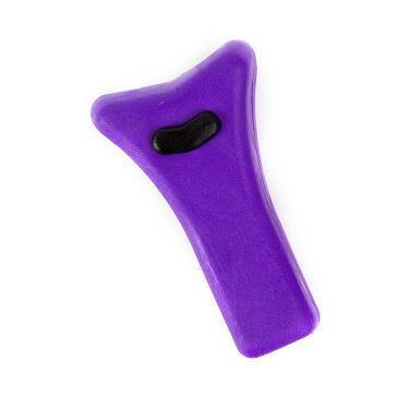 Purple Mathews Archery Dead End String Stopper with gel pad on white background