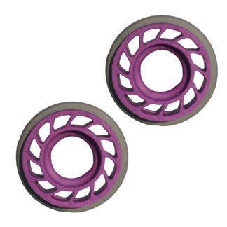Mathews Genuine archery custom damping HDS rubber body 2 pack, purple and gray rings