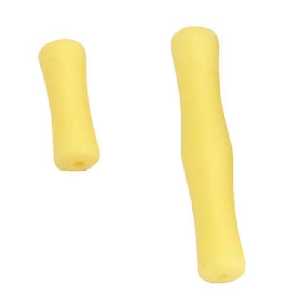 Yellow Pine Ridge Archery finger savers on white background
