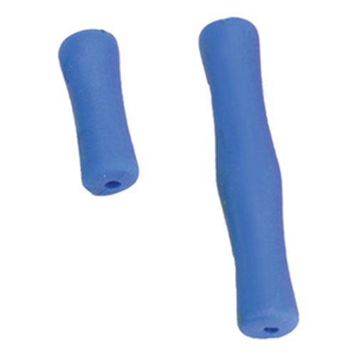 Blue Pine Ridge Archery finger savers for bowstring on white background