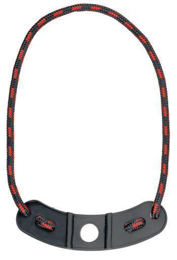 Pine Ridge Archery Kwik Sling braided wrist sling with black and red cord on white background