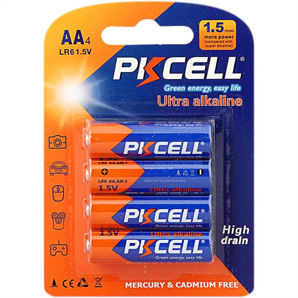 Pkcell Ultra Digital Alkaline AA Battery - 4 Pack - Leapfrog Outdoor Sports and Apparel