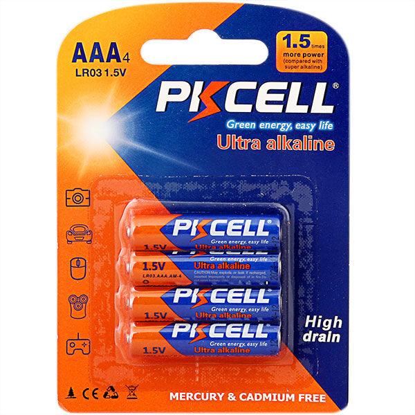 Pkcell Ultra Digital Alkaline AAA Battery - 4 Pack - Leapfrog Outdoor Sports and Apparel