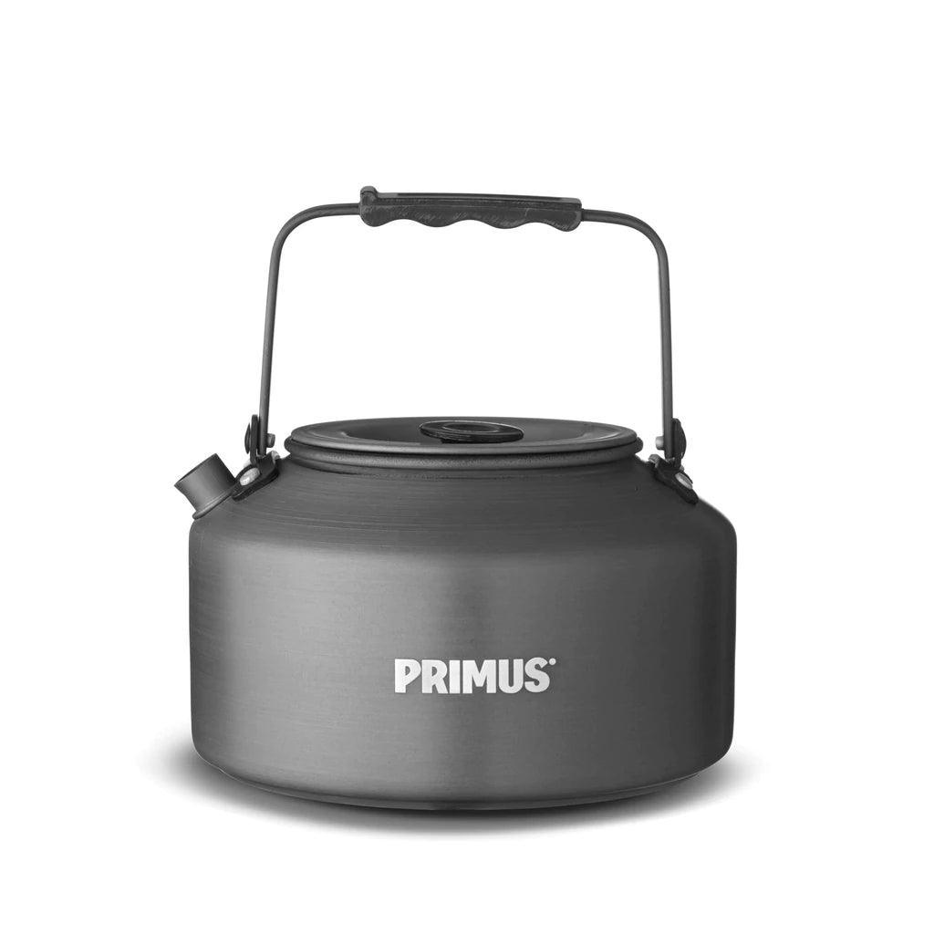 Primus Litech coffee tea kettle with handle, compact camping cookware, black finish