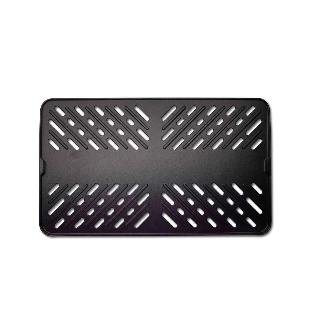 Primus Kuchoma portable gas camp grill cooking grate with diagonal slots on white background