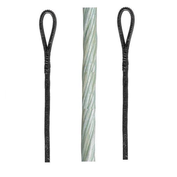 PSE Archery recurve bow replacement string with black loops on white background