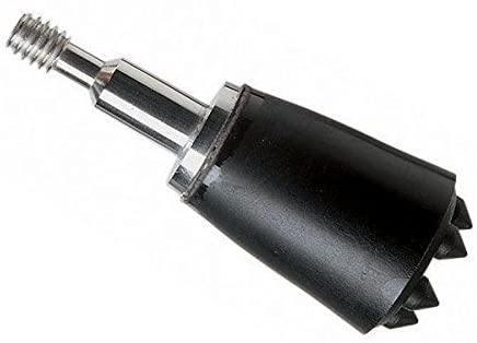 Saunders Archery Bludgeon small game head, black and metal, close-up product photo