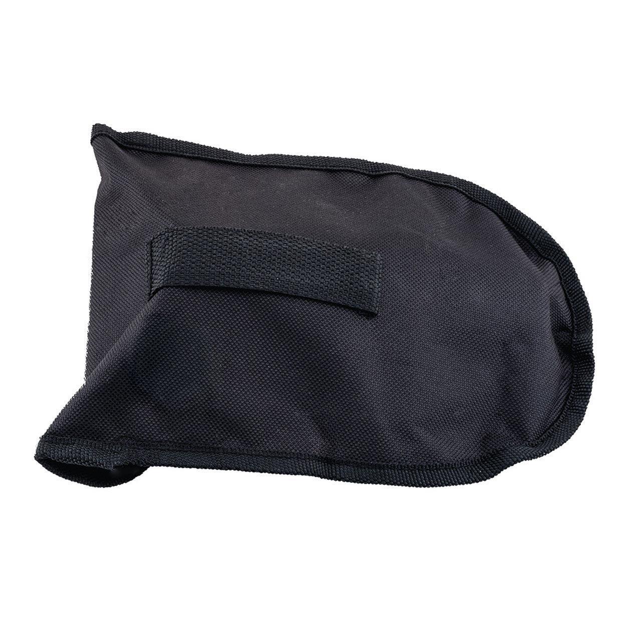 Black nylon carrying case for SOG entrenching tool on white background