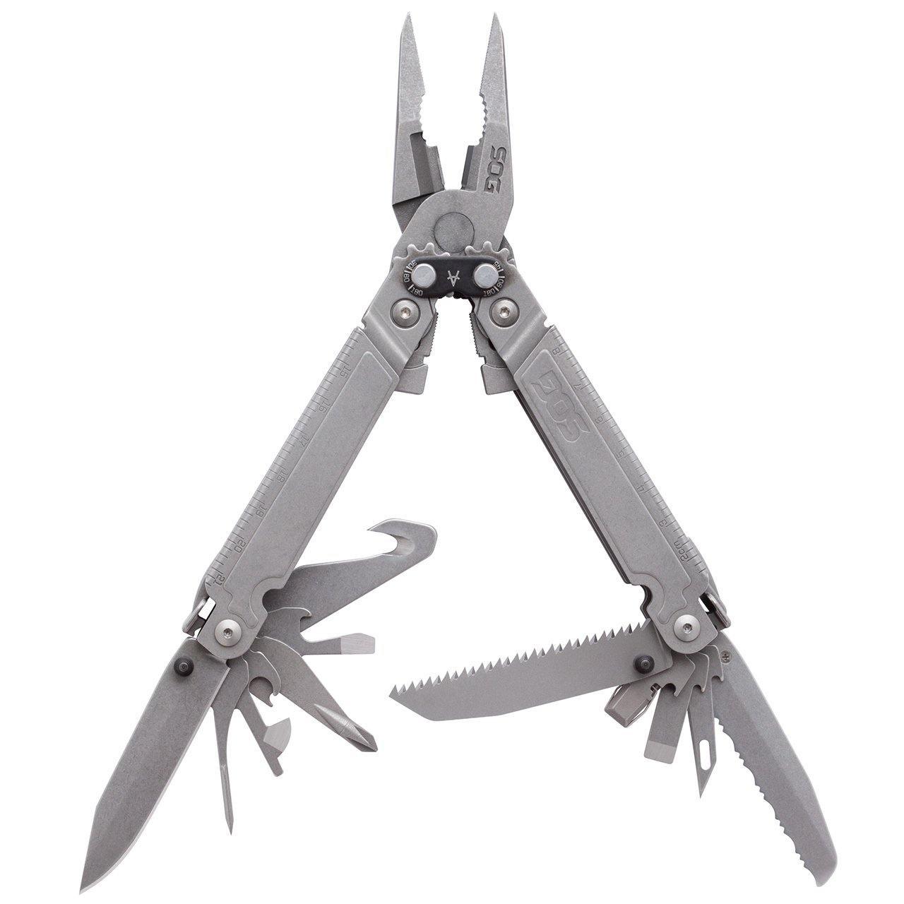 SOG PowerAccess Assist multi-tool with pliers, knife, saw, and outdoor gear tools