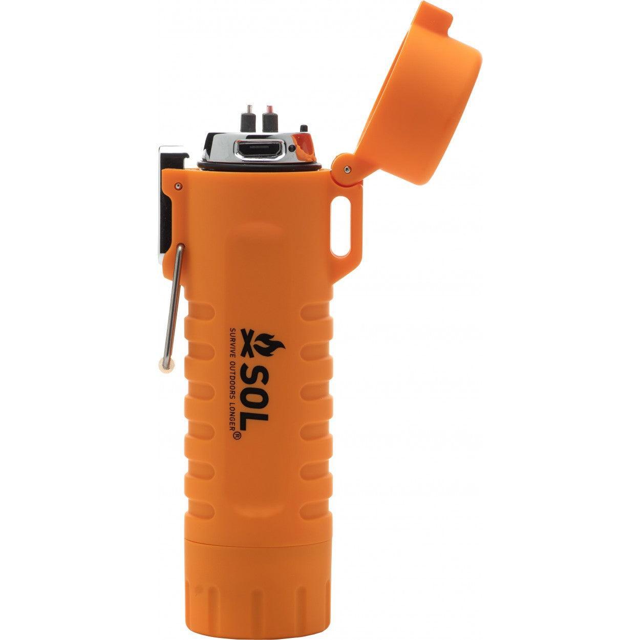 SOL orange fire lite fuel-free lighter for outdoor survival and camping