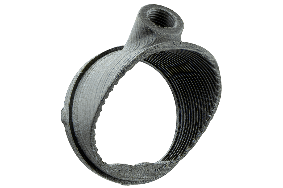 Specialty Archery Versa3 UV Half Shade black threaded ring with matte texture