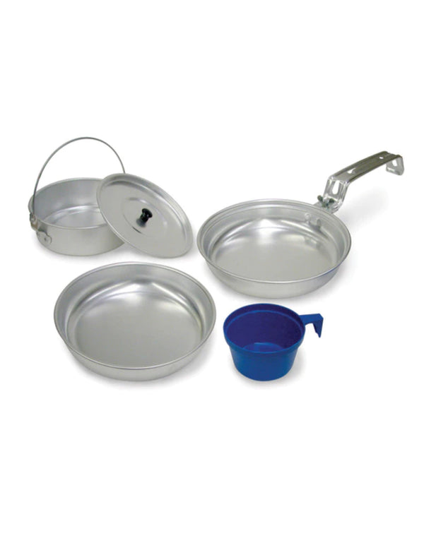 Stansport Backpacker's Aluminum Cook Set - 1 Person - Leapfrog Outdoor Sports and Apparel