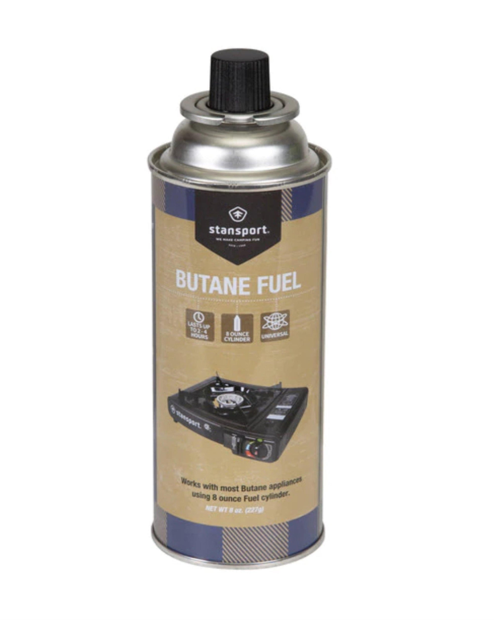 Stansport butane fuel 8 oz cartridge for portable camping stoves